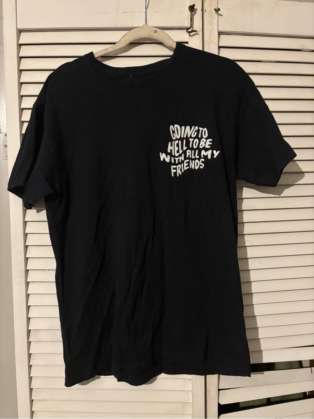 Kirill Was Here Going To Hell To Be With All My Friends Graphic Tee Black